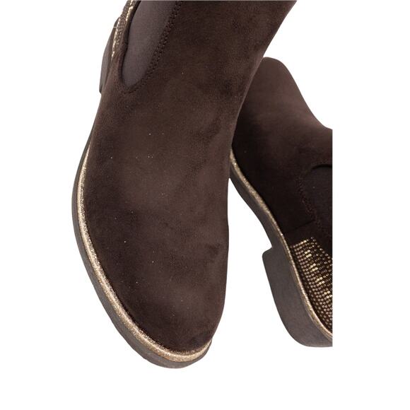 Blazin Roxx Lorraine Western Studded Chelsea Ankle Boots 8.5 Brown Women's - Picture 7 of 12